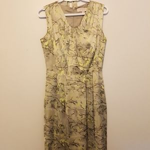 NWOT 100% Silk midi length cocktail dress size 6